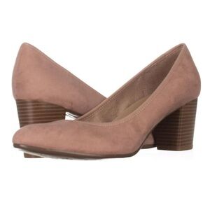 Naturalizer Pink/Mauve Block Heel Pumps